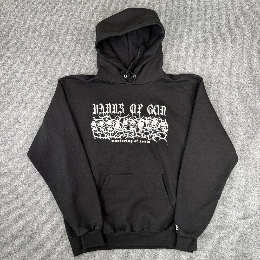 Hands of God Hoodie Mens M Hardcore Band Gulch Sunami Big Boy Drain Bay Area